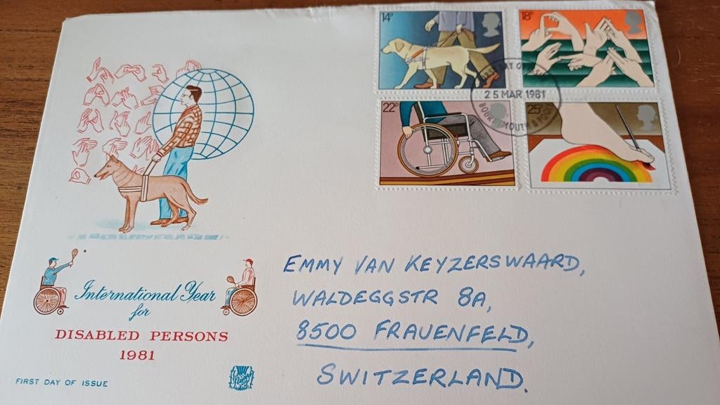 Groot Brittannië,  1981, Int. Gehandicapten Jaar, Ophalen of Verzenden, Gestempeld, Overige thema's