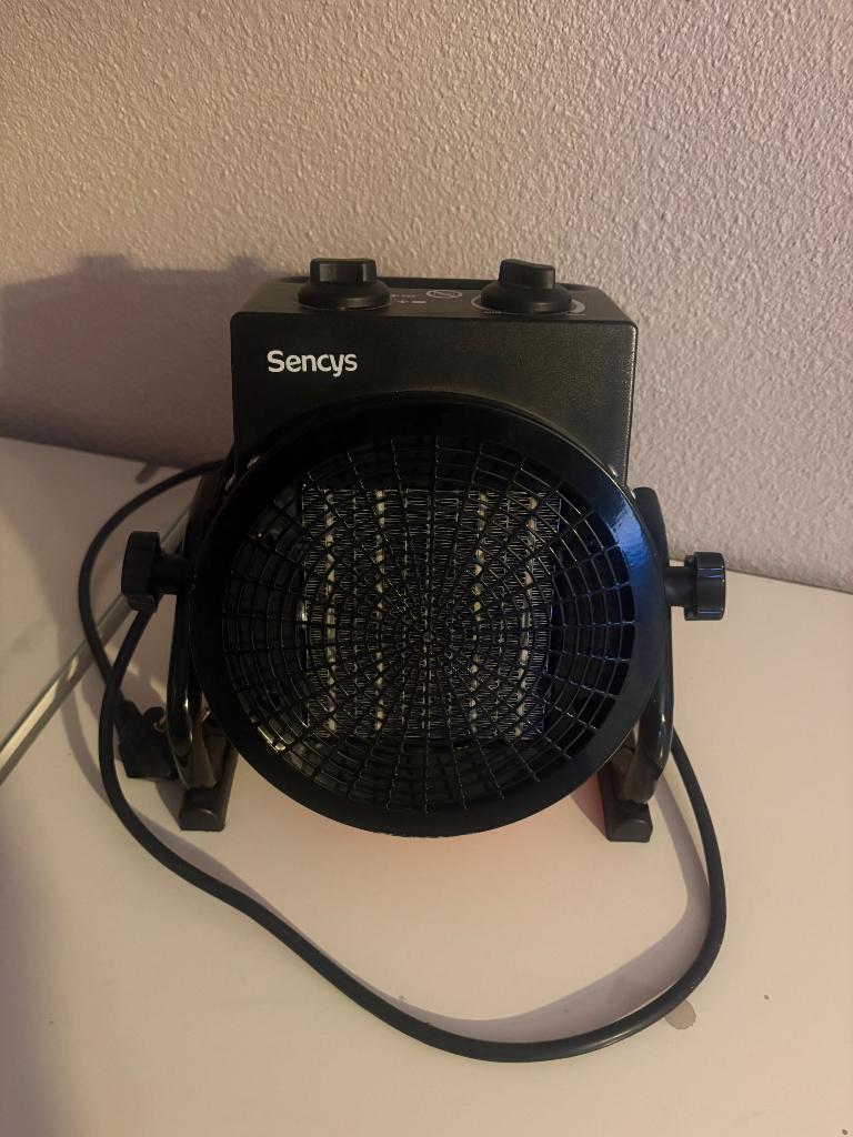 Sencys ventilatorkachel warmtekachel, Huis en Inrichting, Kachels, Ophalen, Gas, Overige soorten, Zo goed als nieuw