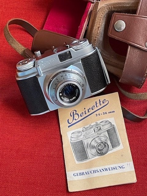 Beirette (DDR) met (Meyer Optik Gorlitz) Trioplan set, Ophalen of Verzenden, Compact, Overige Merken