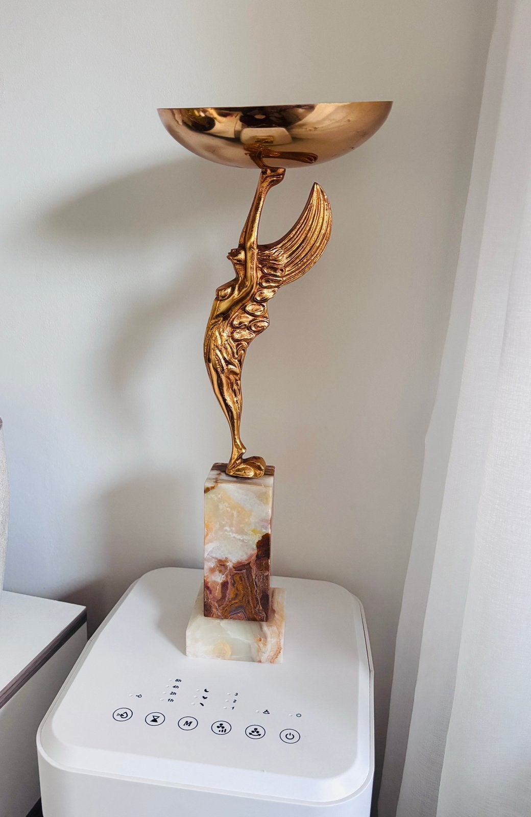 Zeldzame engel onyx trofee beeld, Antiek en Kunst, Ophalen of Verzenden