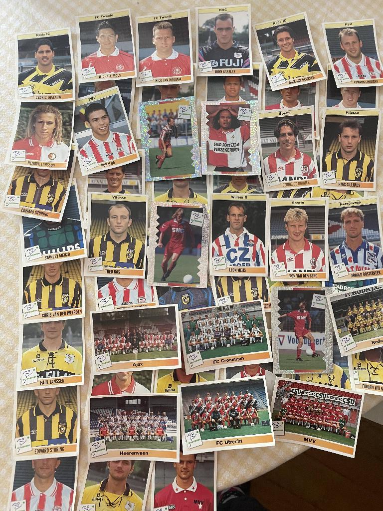 Voetbalplaatjes 1995, 53 stuks, Ophalen of Verzenden, Buitenlandse clubs, Poster, Plaatje of Sticker