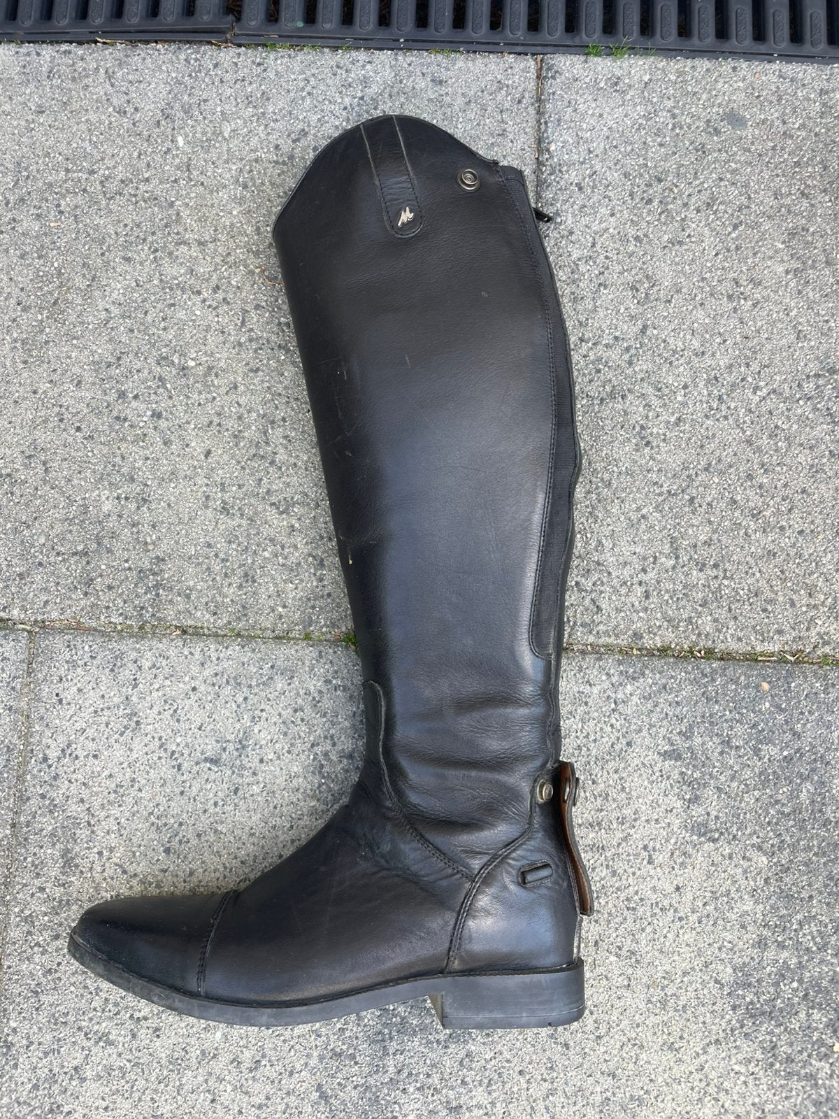 Lederen paardrijlaarzen., Dieren en Toebehoren, Paardrijkleding, Ophalen, Zo goed als nieuw, Veelzijdigheid, Zwart