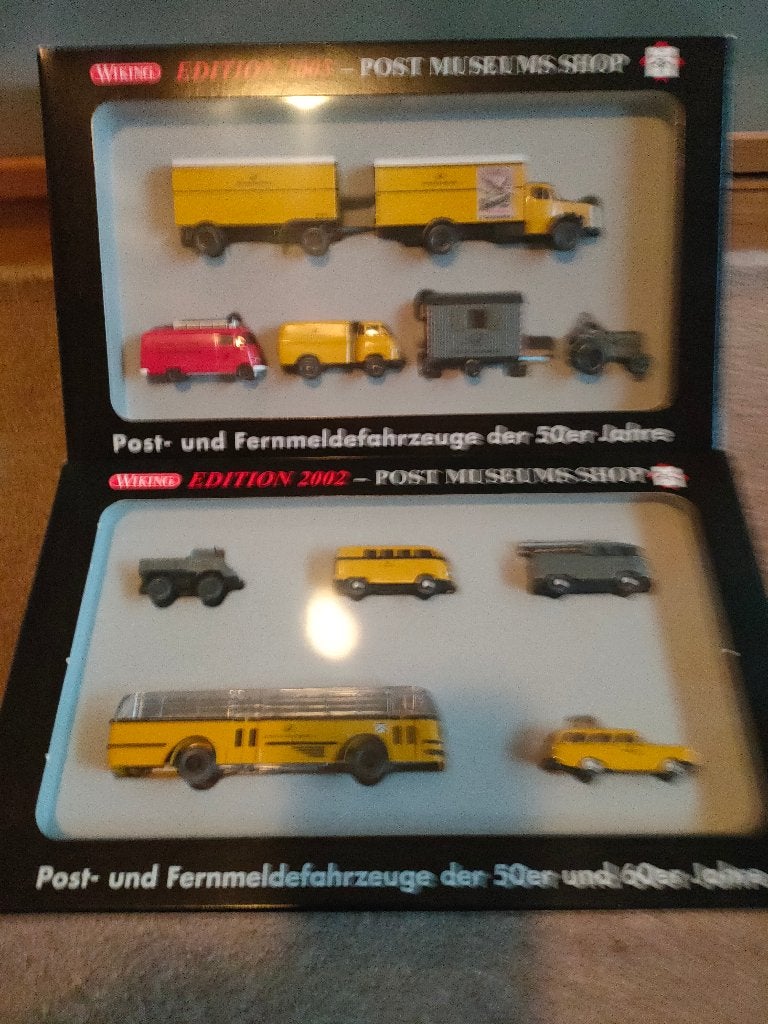 WIKING- 2 x POST SET 2002 + 2003 ZGAN 1:87 -, Ophalen of Verzenden, Zo goed als nieuw, Bus of Vrachtwagen, Wiking