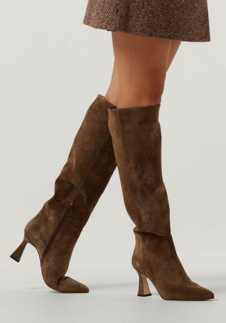NUBIKK Ace Belle suède laarzen - Maat 37, Kleding | Dames, Hoge laarzen, Bruin, Ophalen of Verzenden, Zo goed als nieuw