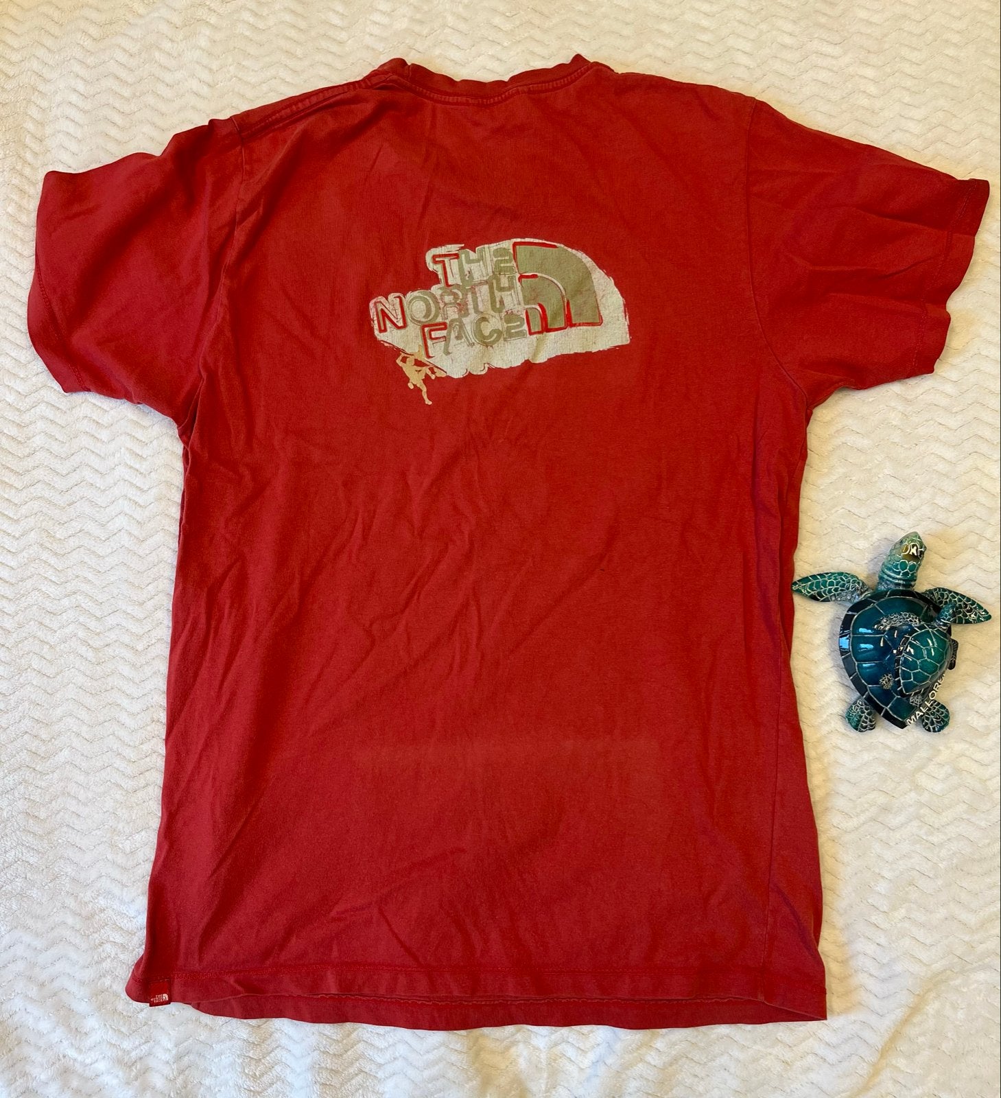 The North Face T-shirt Rood Maat M, Ophalen of Verzenden, Gedragen, Maat 48/50 (M), Rood