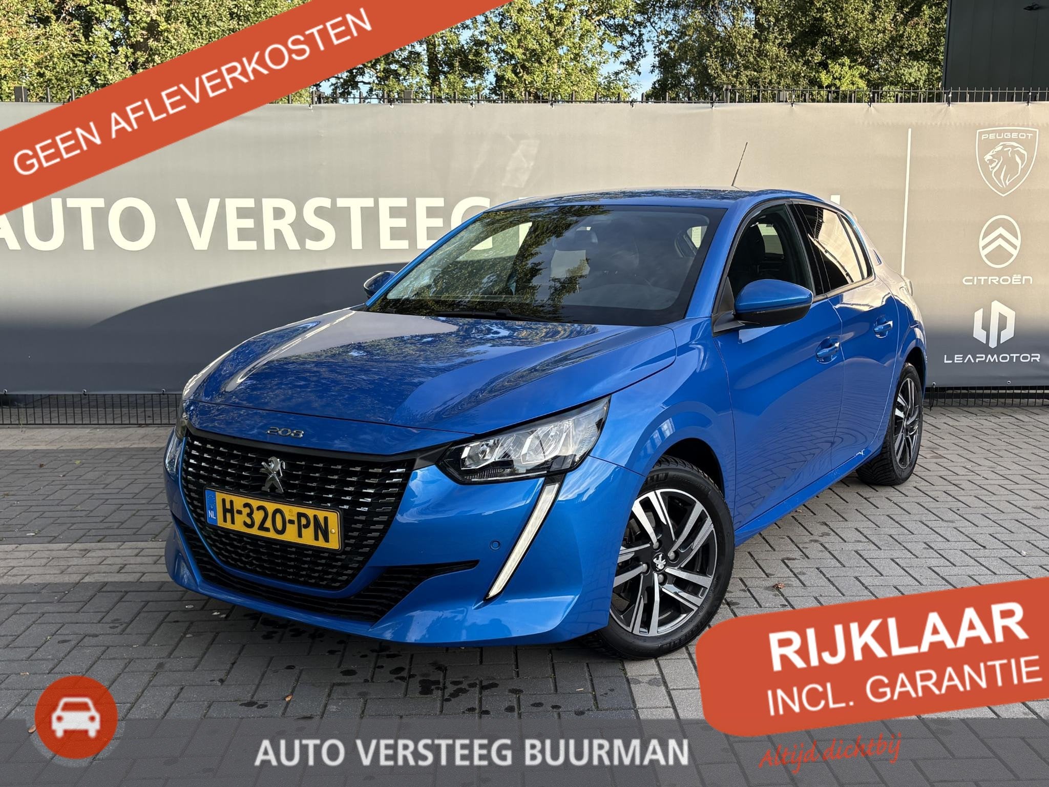 Peugeot 208 1.2 PureTech Allure 100PK Automaat, Achteruitrij, Auto's, 101 pk, Gebruikt, Euro 6, Blauw