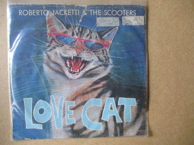 s2650 roberto jacketti and the scooters - love cat, Ophalen, Gebruikt, Overige genres, 7 inch