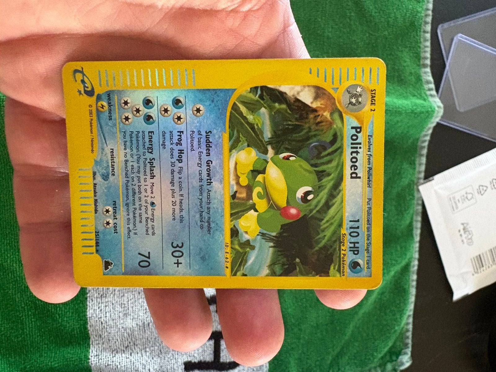 Politoed skyridge reverse holo, Ophalen of Verzenden, Zo goed als nieuw, Meerdere kaarten, Foil