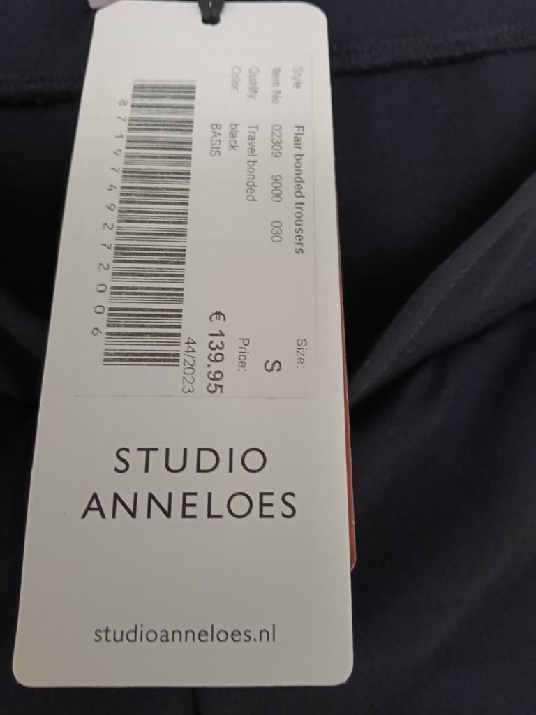 Studio Anneloes Flare Bonded Broek Zwart - Nieuw met kaartje, Studio Anneloes, Zwart, Nieuw, Ophalen of Verzenden