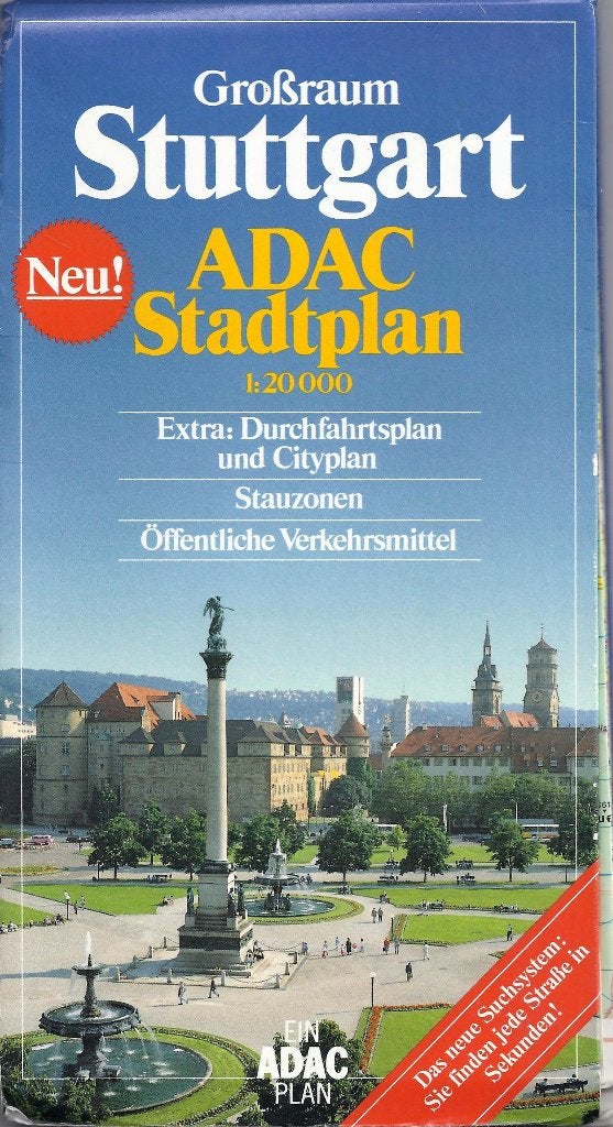 U100 plattegrond stuttgart 1987 / 1988 -, Ophalen of Verzenden, Gelezen, 2000 tot heden, Landkaart