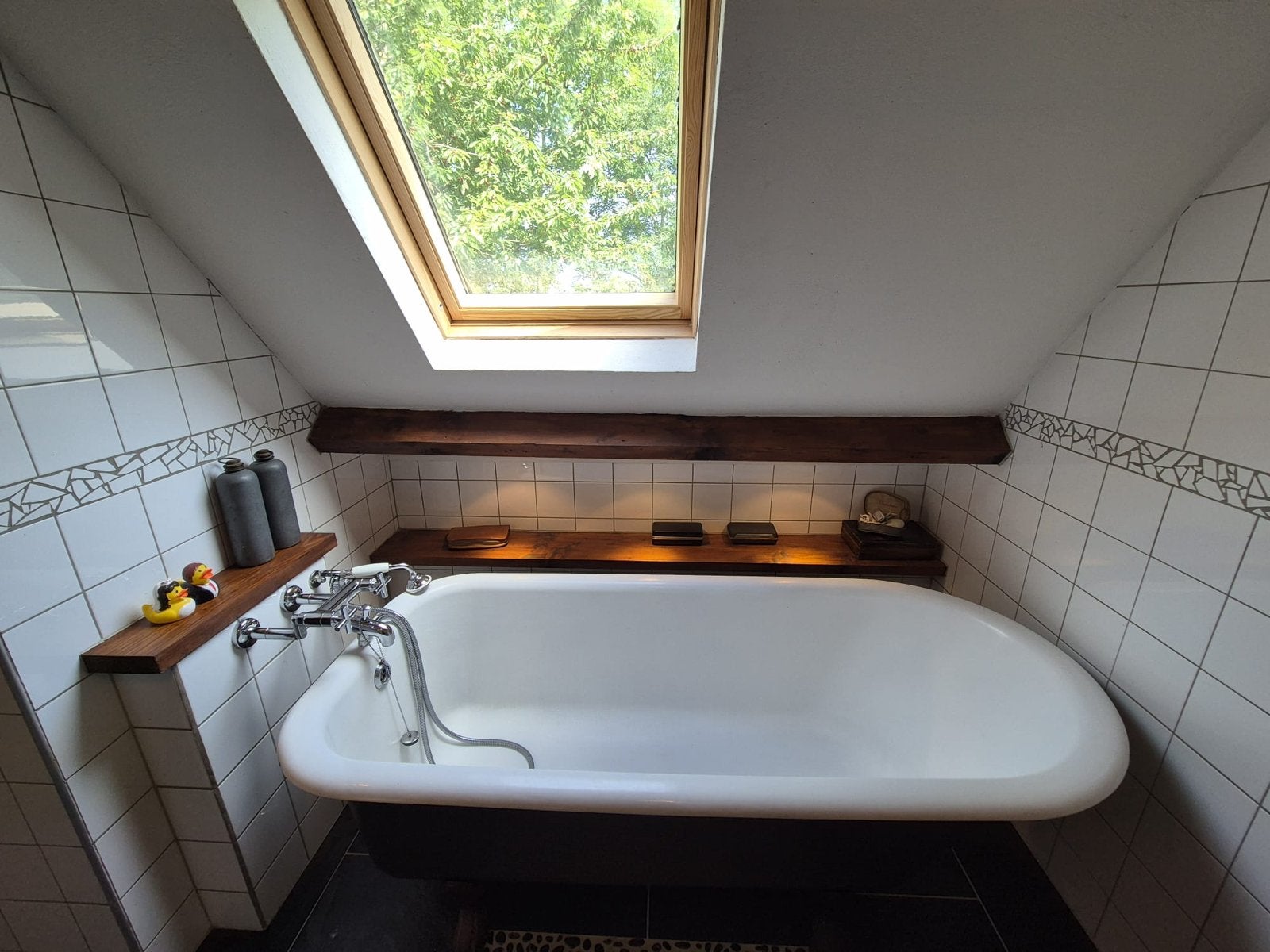 Antiek gietijzeren ligbad op pootjes - 170x77x60cm, Ophalen, Gebruikt, Bad