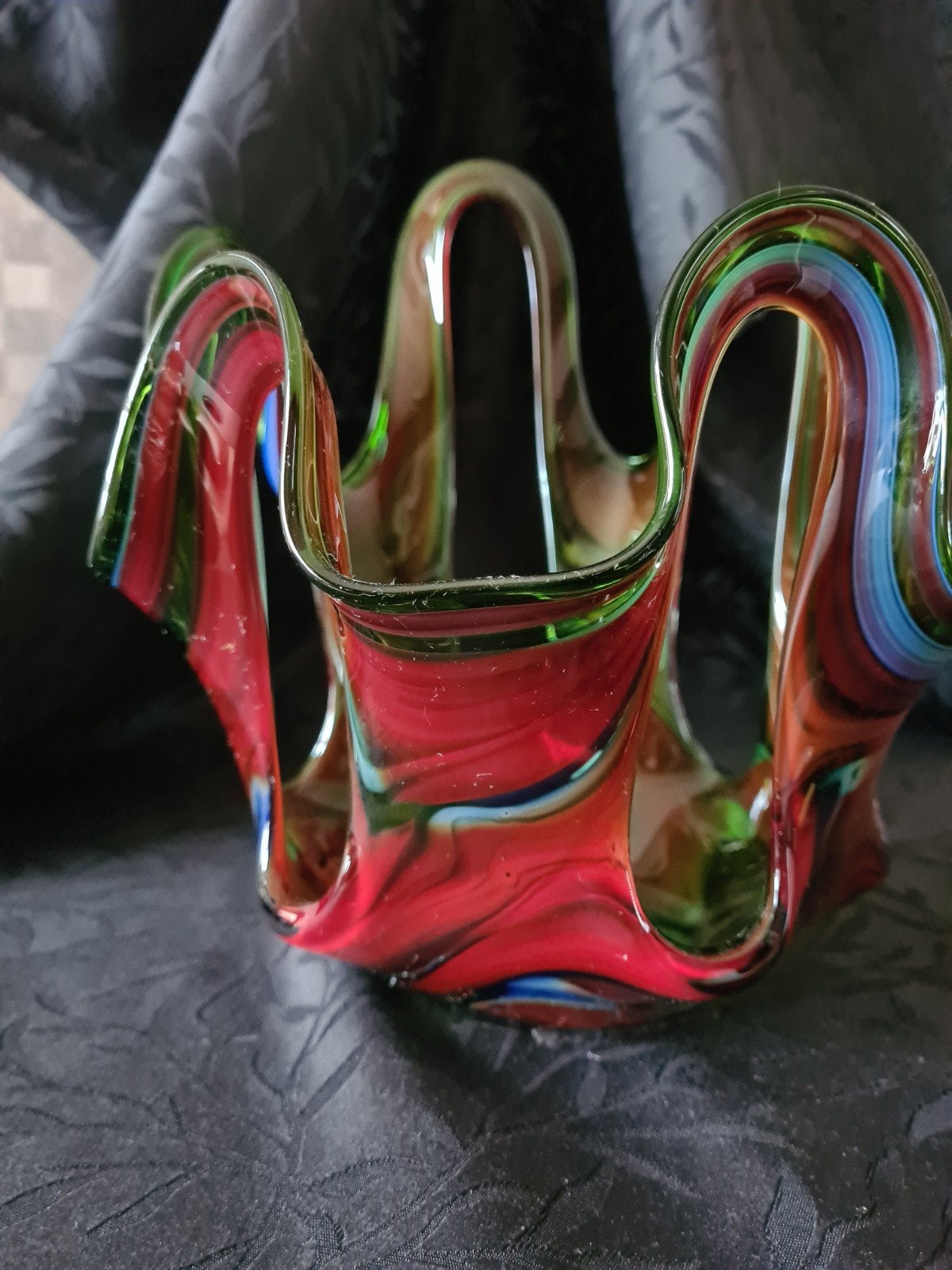Unieke handgeblazen glazen schaal - Murano stijl, Antiek en Kunst, Ophalen