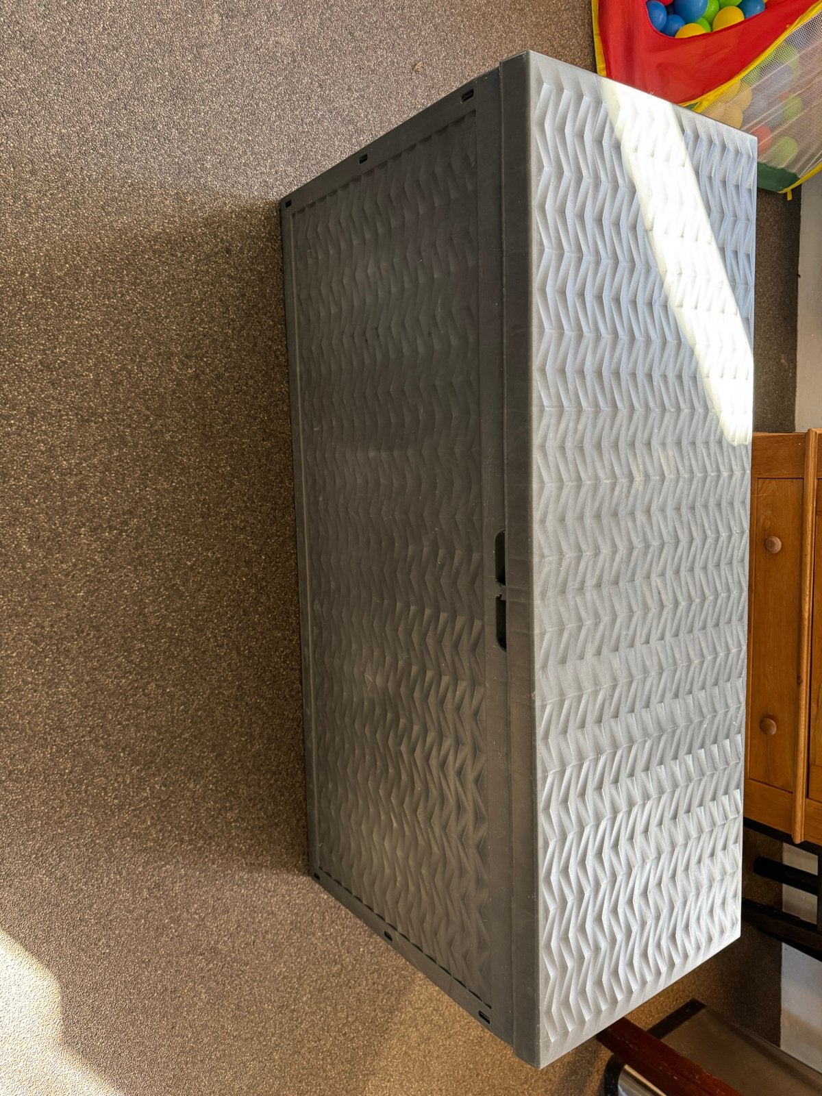 Grote grijze opbergbox voor buiten of binnen, Ophalen, Gebruikt