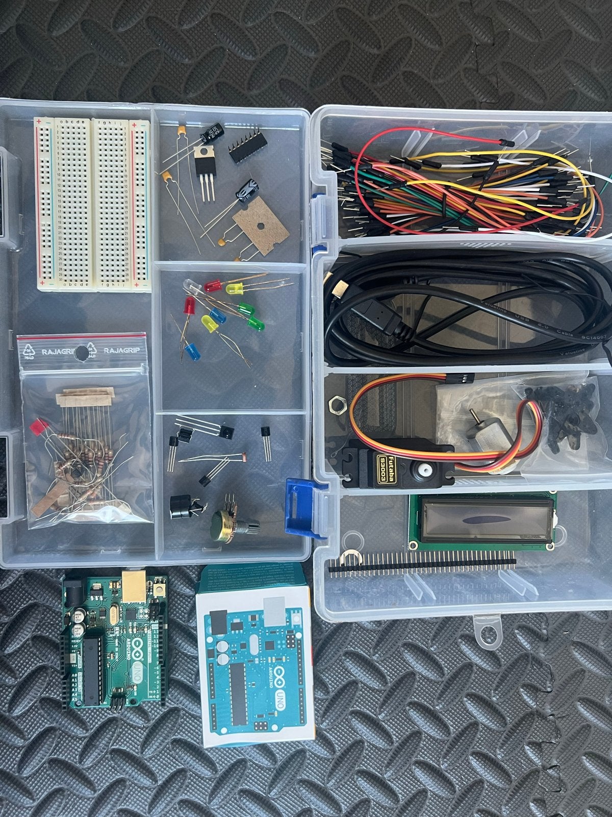 Arduino Uno Starterkit met Componenten in Opbergdoos, Ophalen of Verzenden, Zo goed als nieuw