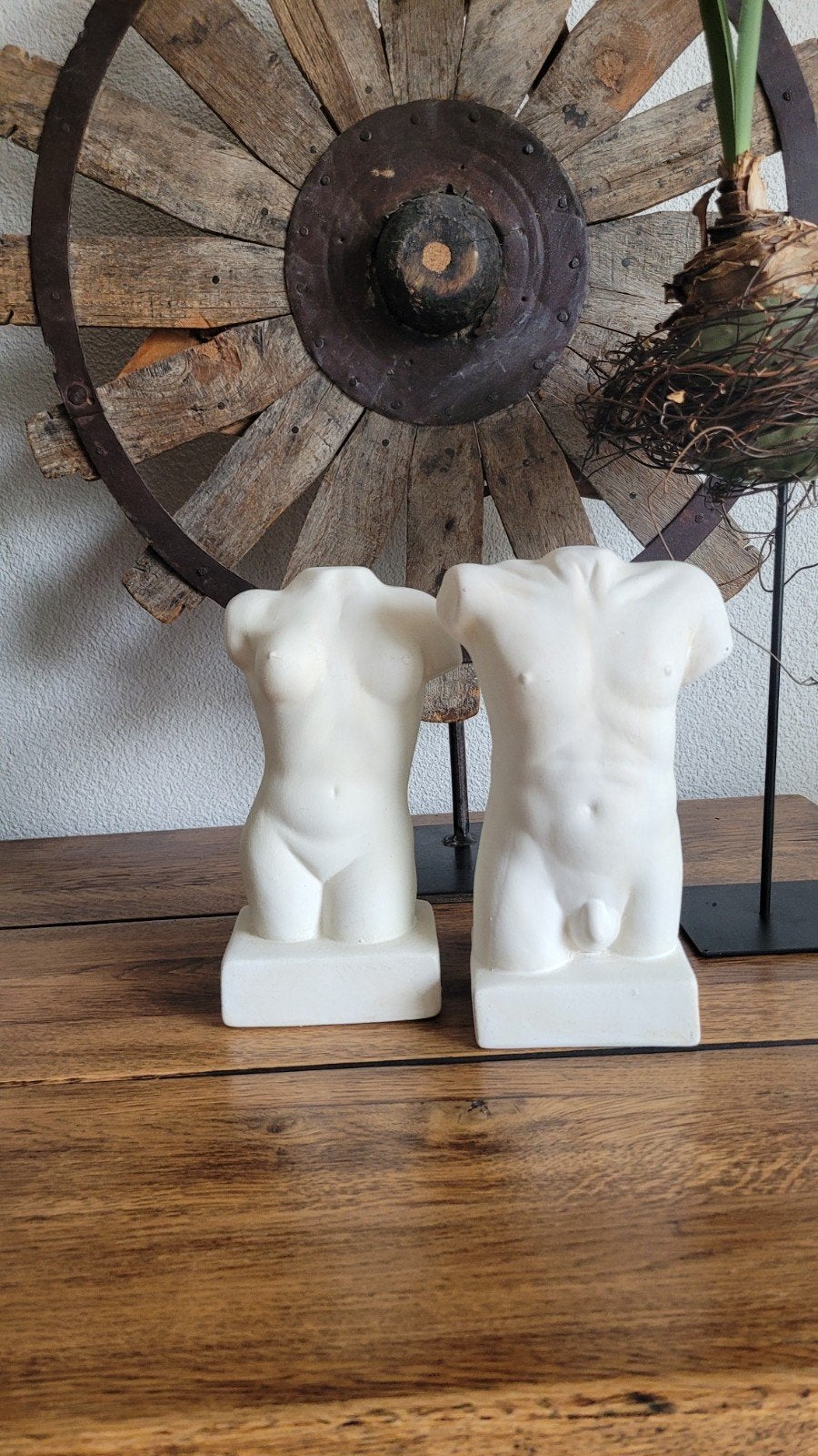 Buste van torso man en vrouw, Ophalen, Zo goed als nieuw