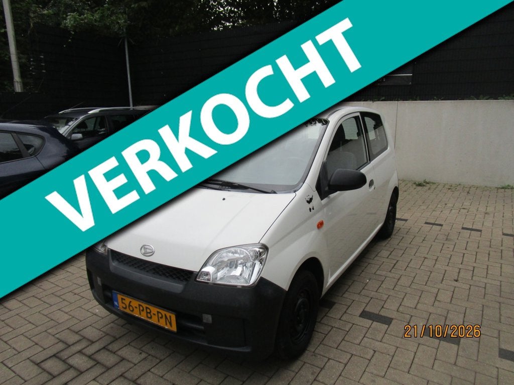 Daihatsu Cuore 1.0-12V Kyoto +Nieuwe Apk, Voorwielaandrijving, 18 €/maand, 4 stoelen, Cuore