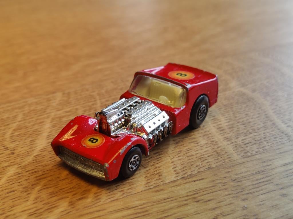Matchbox Road Dragster ROOD, Ophalen of Verzenden, Zo goed als nieuw, Auto