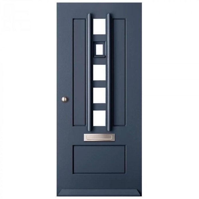 Moderne houten voordeur buitendeur Warmond met glas, Niet ingevuld, 80 tot 100 cm, Niet ingevuld, Nieuw