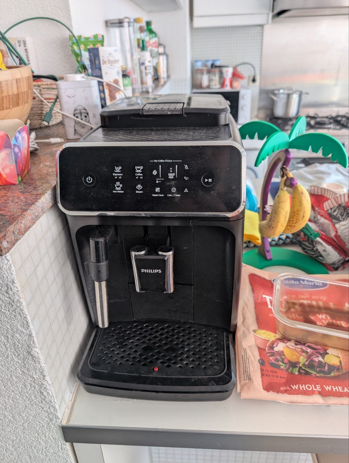 Philips 2200 Serie Volautomatische Espressomachine, Witgoed en Apparatuur, Ophalen, Gebruikt, Espresso apparaat, Koffiebonen