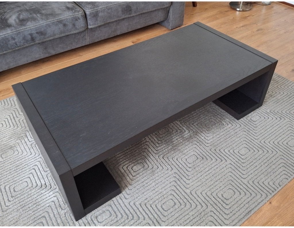 Salontafel met bijpassend bijzettafel, Ophalen, 50 tot 100 cm, 50 tot 100 cm, Zo goed als nieuw