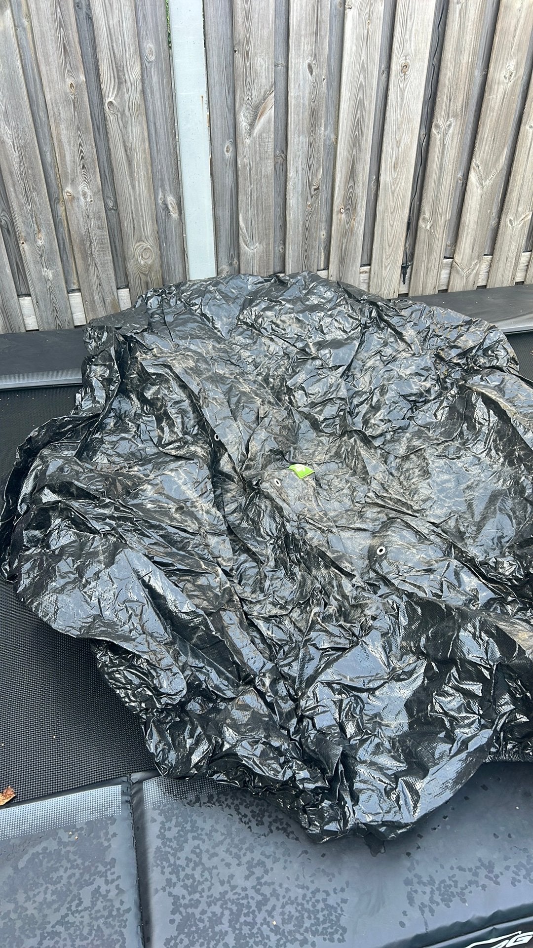 Afdekhoes trampoline 244cm rond, Ophalen, Zo goed als nieuw