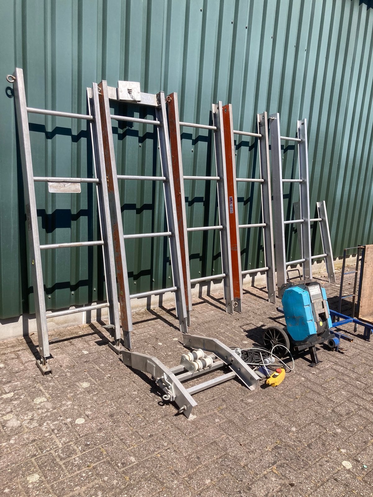 Simplex ladderlift pannenlift solarlift, Doe-het-zelf en Verbouw, Steigers, Ophalen, Gebruikt, Overige typen, 5 meter of hoger