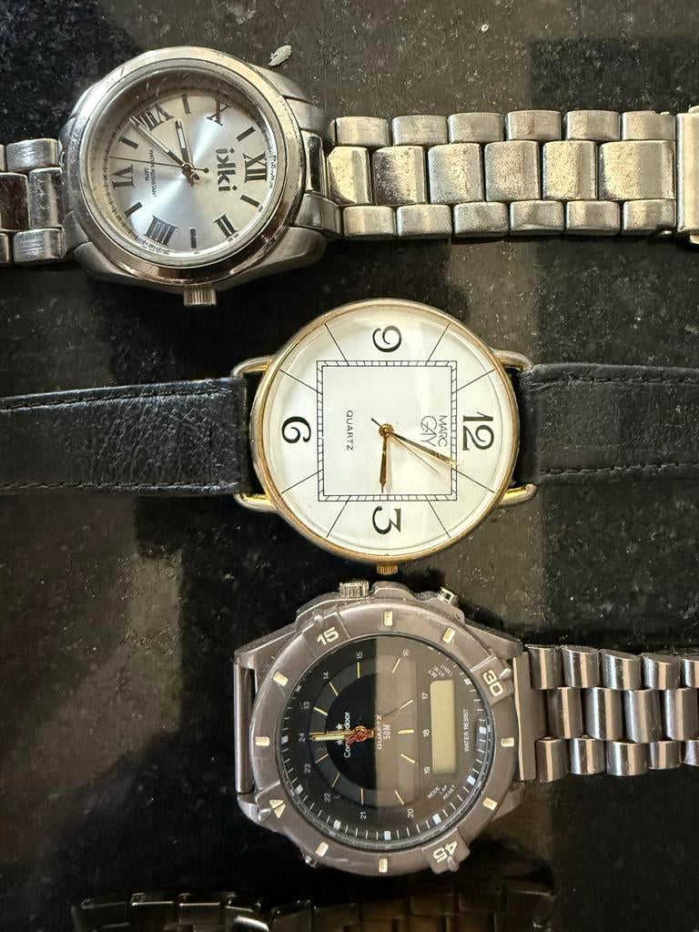 5 Hobby Horloges - Werking Onbekend - Handige klusser., Overige merken, Gebruikt, Staal, Polshorloge