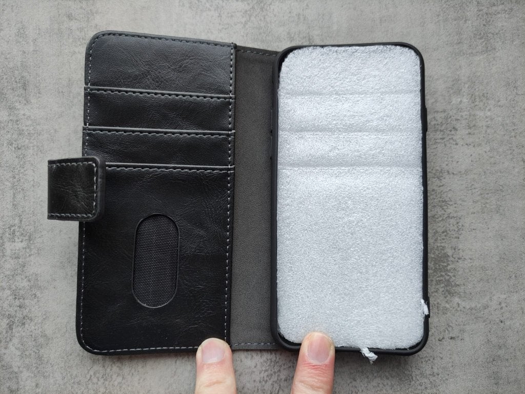 Nieuw! Telefoonhoesje Iphone voor de 6/7/8 leer zwart, Ophalen of Verzenden, Nieuw, IPhone 8
