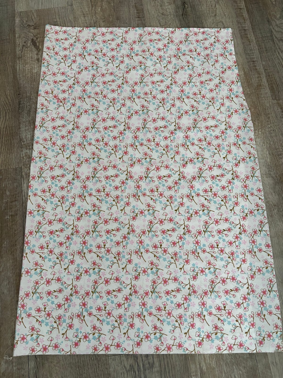 Pip Studio Stof Nieuw Cherry Blossom Wit 125x89cm, Overige materialen, 120 cm of meer, Wit, Nieuw