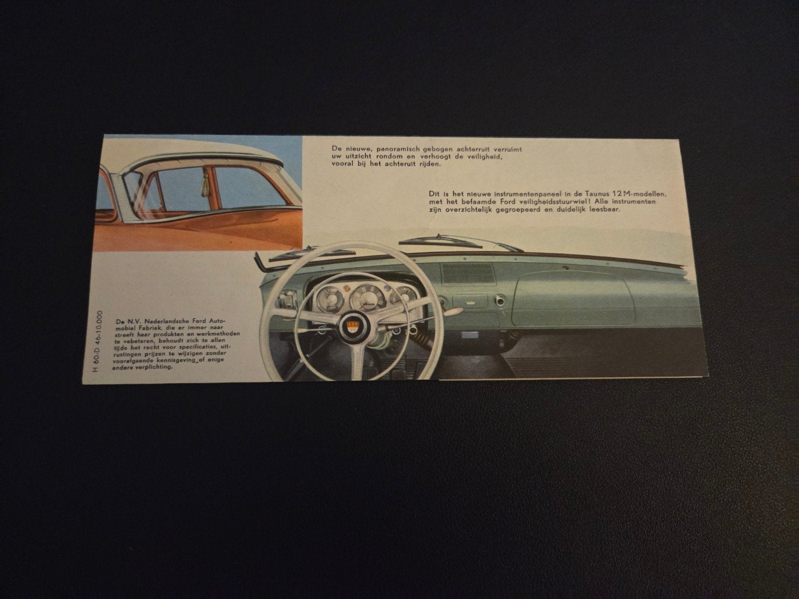 Brochure Ford Taunus 12M / 12 M Super 1960, Ophalen of Verzenden, Zo goed als nieuw, Ford