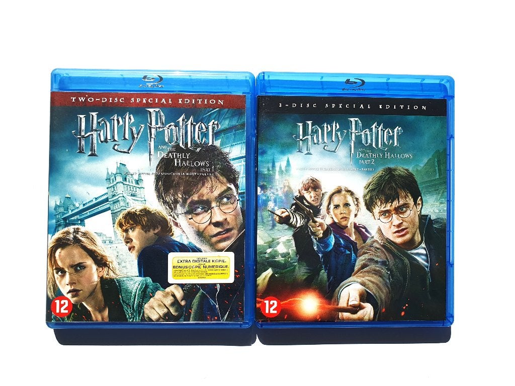 Harry Potter 7 - And The Deathly Hallows Part 1 + 2 (4 disc), Ophalen of Verzenden, Zo goed als nieuw, Nederlands, Science Fiction en Fantasy