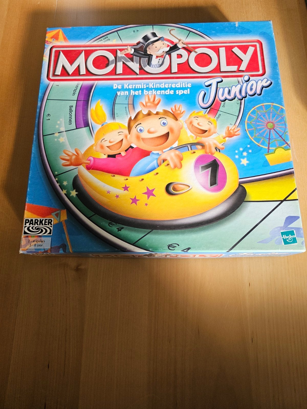 Monopoly Junior - De Kermis-Kindereditie, Drie of vier spelers, Ophalen of Verzenden, Gebruikt, Parker