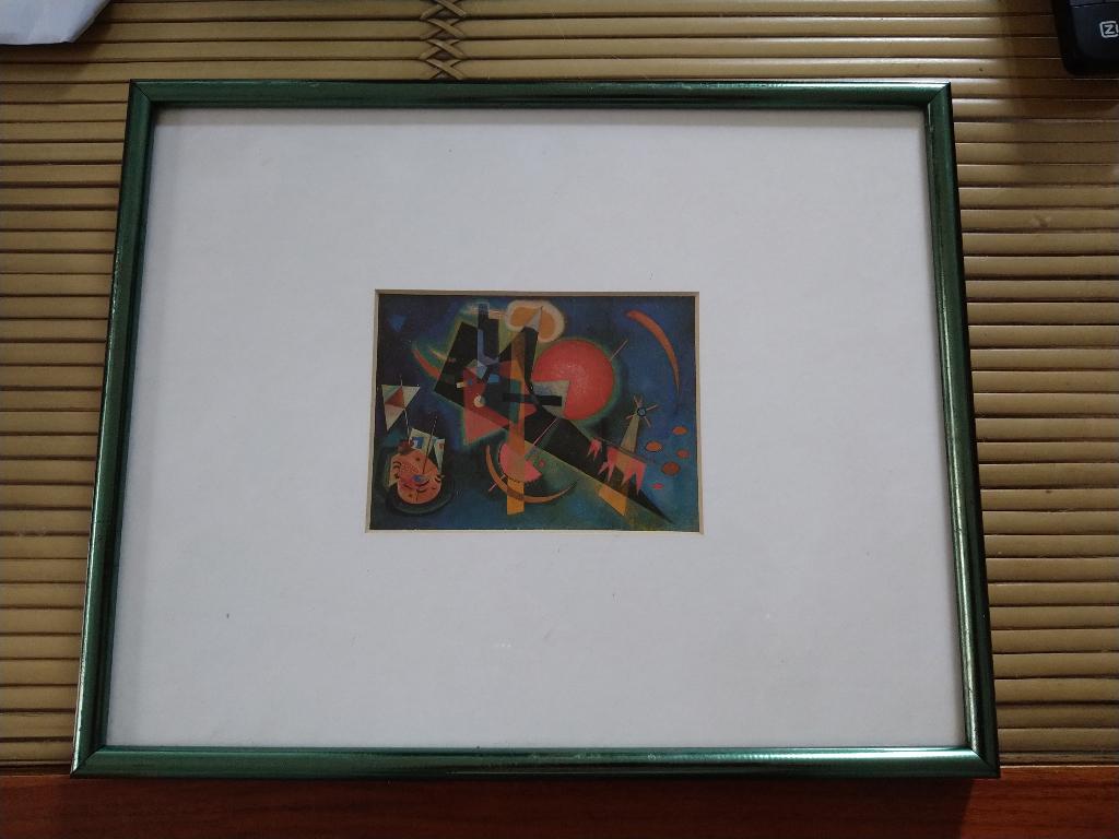 Kunstcopie in the blue wassily kandinsky, Ophalen of Verzenden