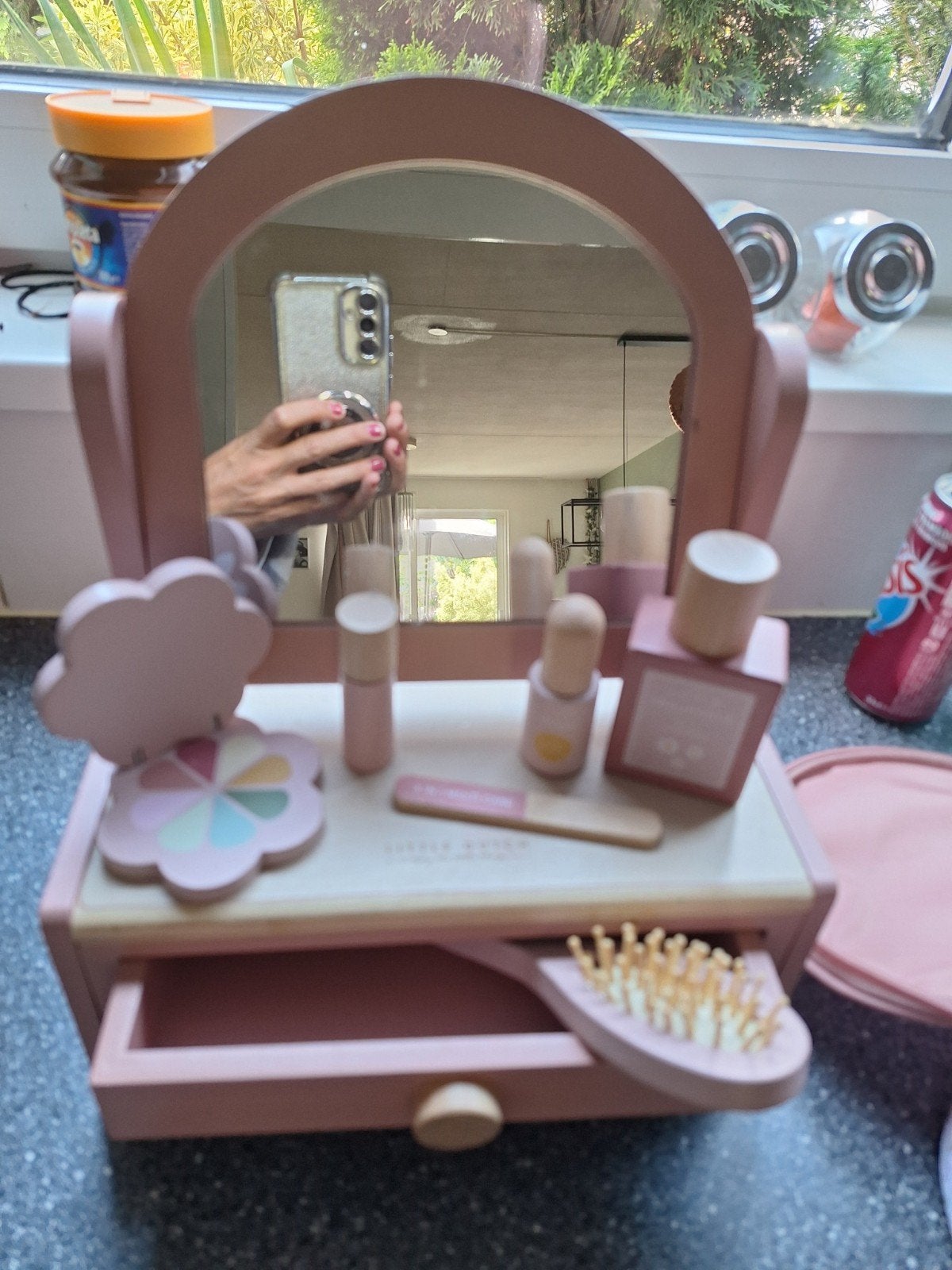 LITTLE DUTCH kaptafel en toilettas met accessoires, Kinderen en Baby's, Speelgoed | Houten speelgoed, Ophalen, Gebruikt, Overige typen