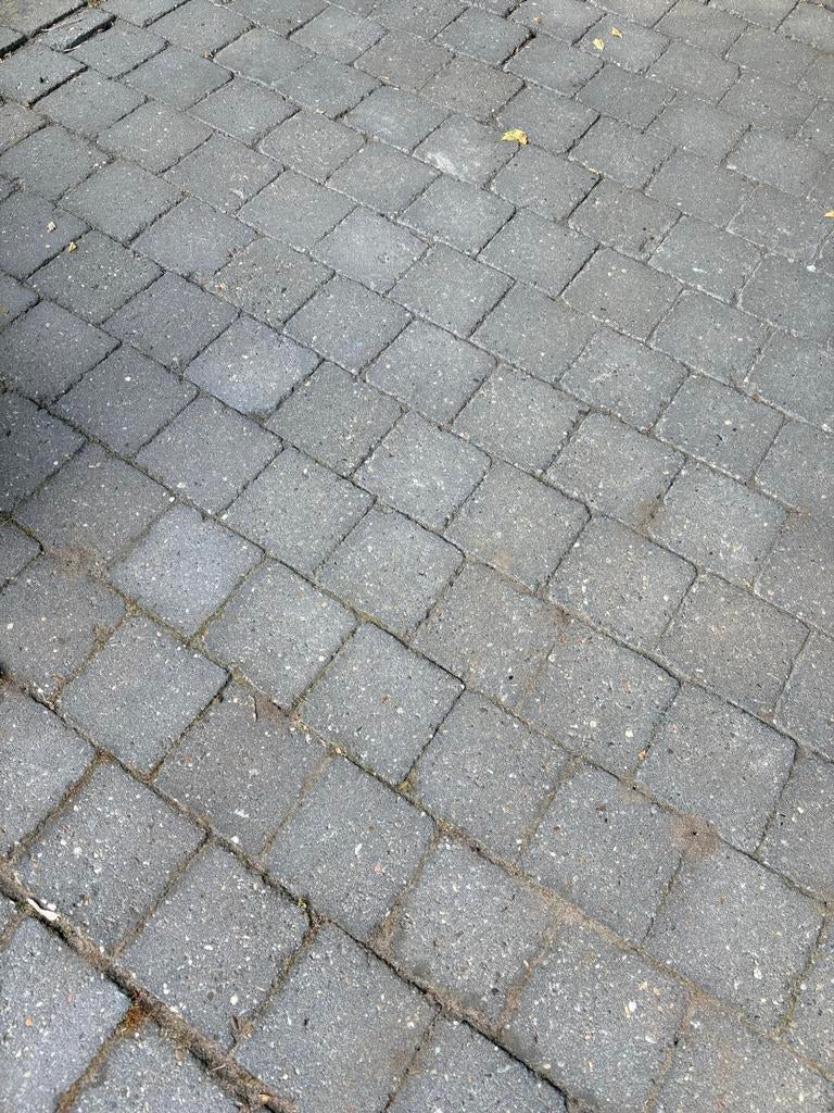 Cobblestones 18 m2 - Afmeting 14x14x6, Tuin en Terras, Tegels en Klinkers, Ophalen, Gebruikt, Klinkers, 10 m² of meer