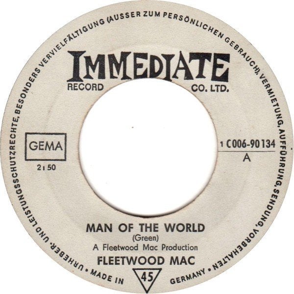 Fleetwood Mac - Man of the World (Single), Gebruikt, 7 inch, Ophalen of Verzenden, Rock en Metal