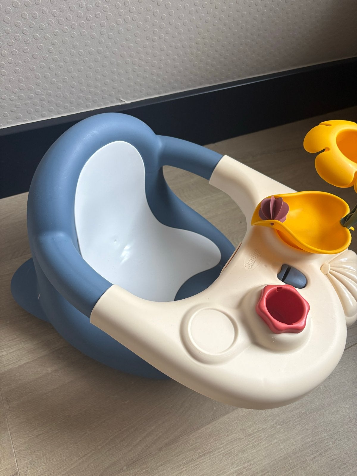 Baby badzitje met speelgoed - Smoby Cotoons, Kinderen en Baby's, Zo goed als nieuw, Badzitje of Badring, Standaard, Ophalen