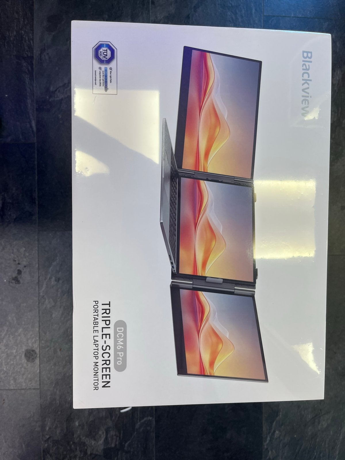 Blackview DCM6 Pro Triple-Screen Portable Laptop Monitor, Computers en Software, Monitoren, Gaming, Kantelbaar, 101 t/m 150 Hz