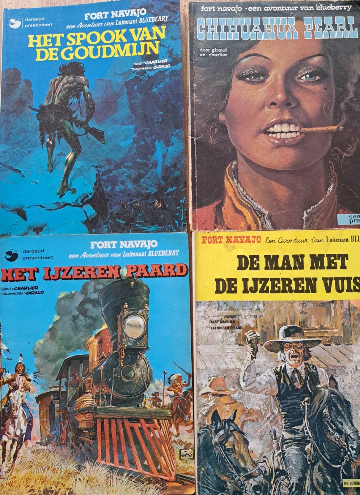 Blueberry strips fort Navajo 4 delen, Boeken, Meerdere stripboeken, Ophalen of Verzenden, Gelezen
