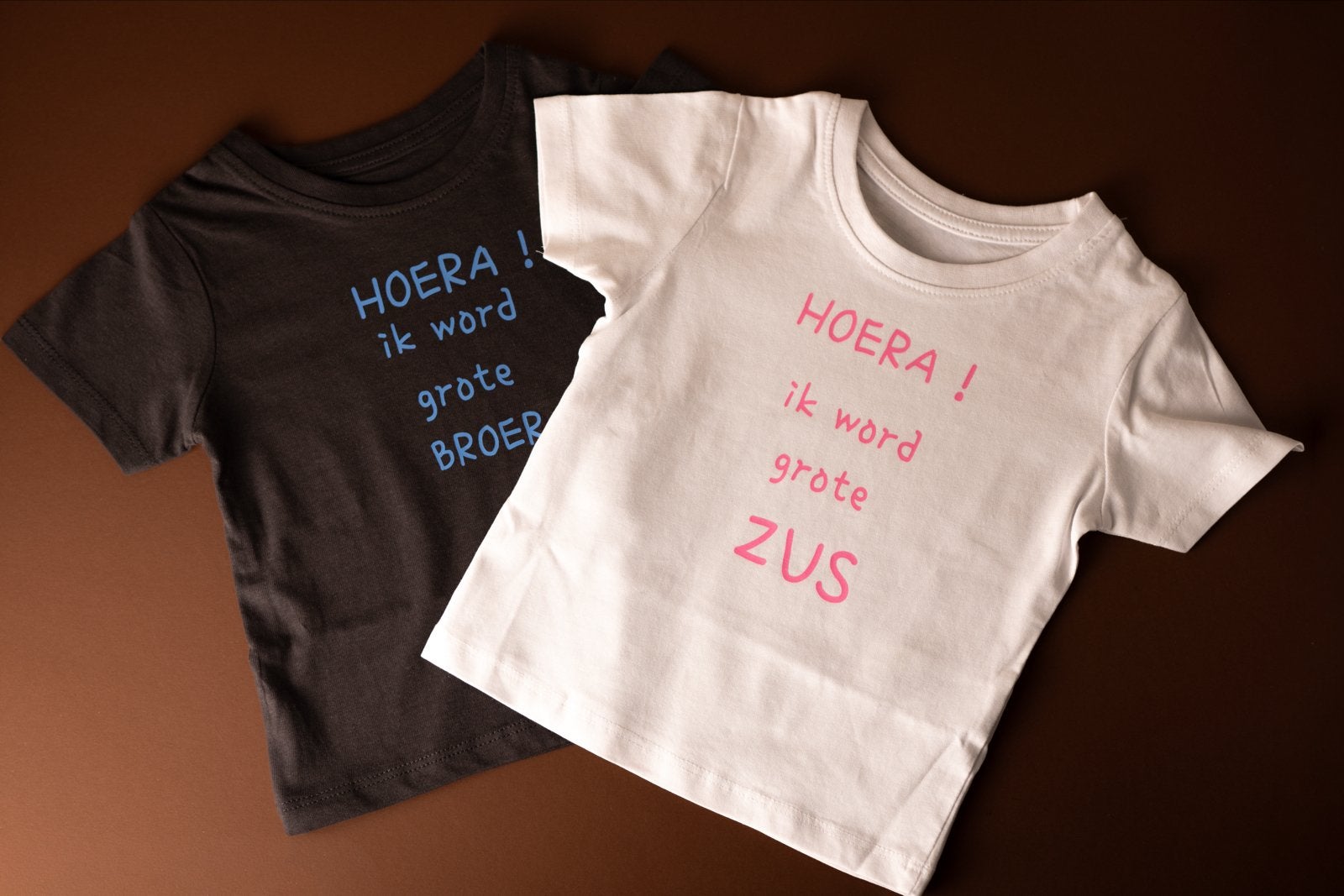 T-shirt 'Hoera ik word grote broer/zus, Ophalen of Verzenden, Nieuw, Jongen of Meisje