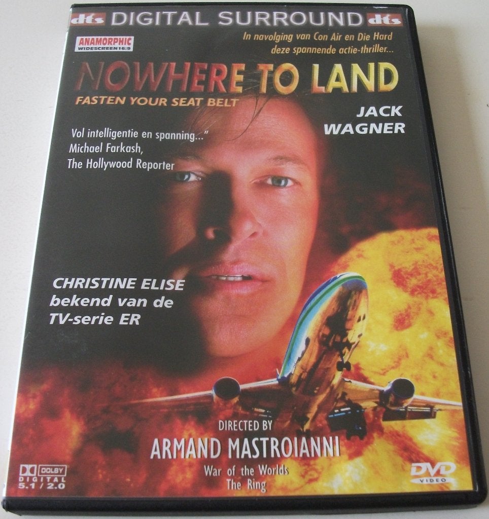Dvd *** NOWHERE TO LAND *** Fasten your seat belt, Engels, Nederlands, Actiethriller, Ophalen of Verzenden