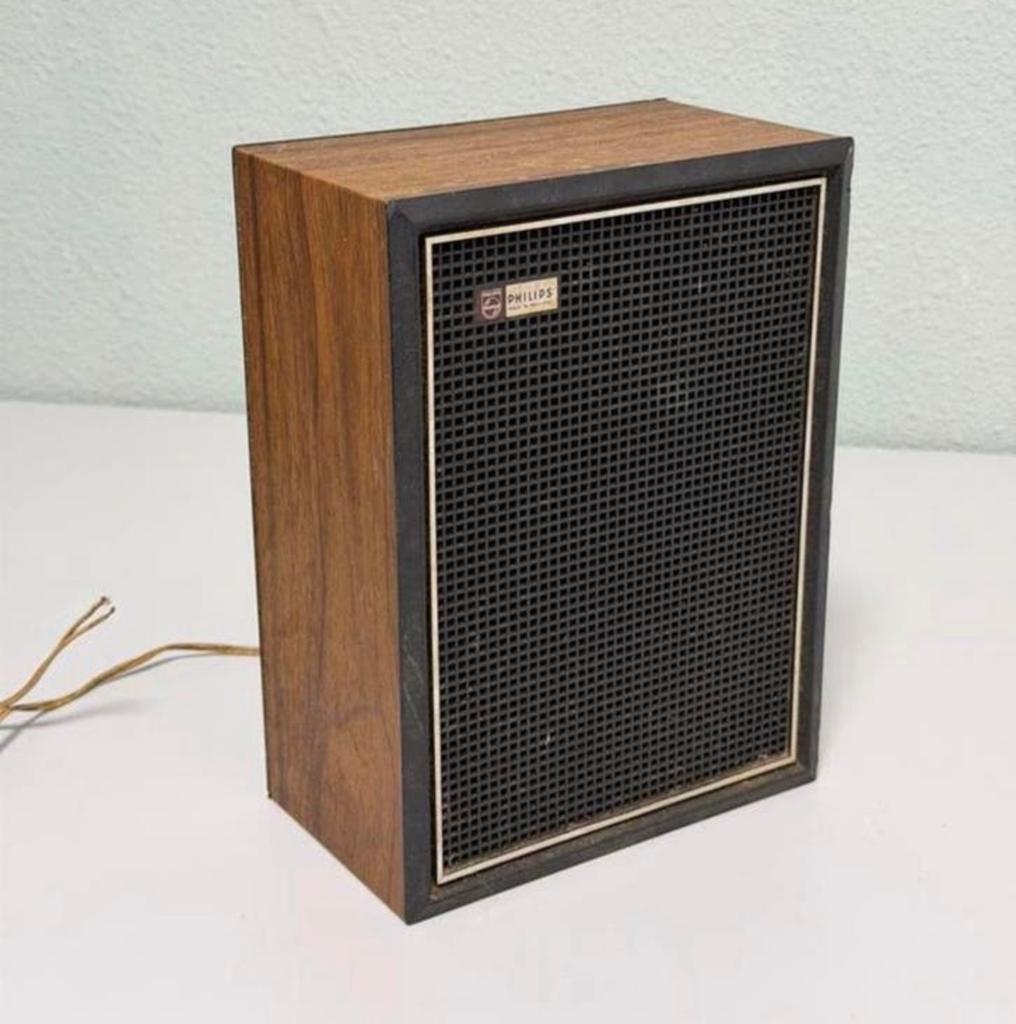 Vintage Philips houten luidspreker 22RH400 Retro speaker box, Audio, Tv en Foto, Luidsprekers, Philips, Ophalen of Verzenden, Zo goed als nieuw
