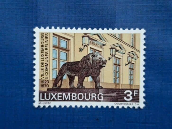 Postzegel Luxemburg 1970 PF zegel 50 jr Luxemburg stad 06-10, Ophalen of Verzenden, Luxemburg, Postfris