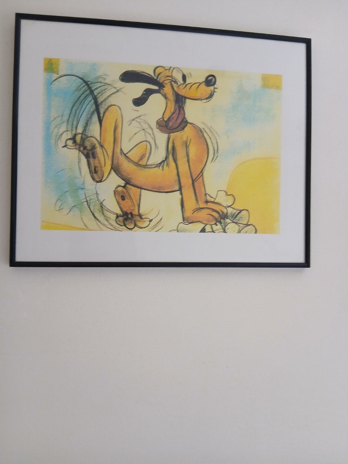 2 pen tekeningen pluto, Ophalen of Verzenden, Goofy of Pluto, Zo goed als nieuw
