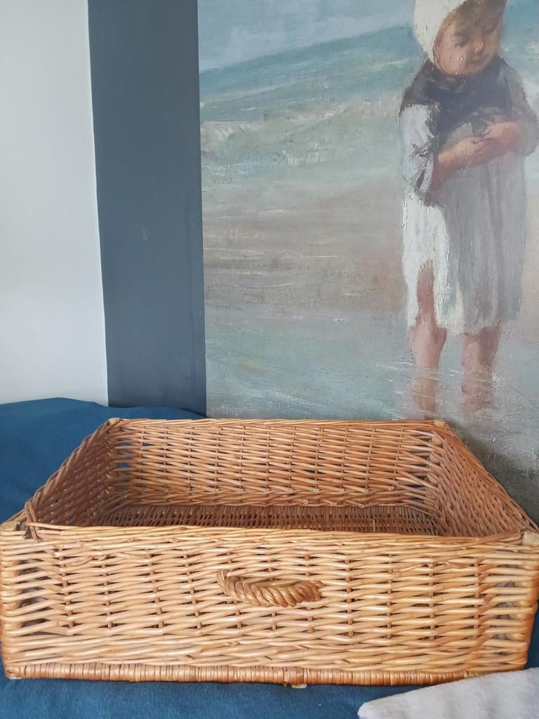 Rieten bedlade, Ophalen, Rechthoekig, Riet