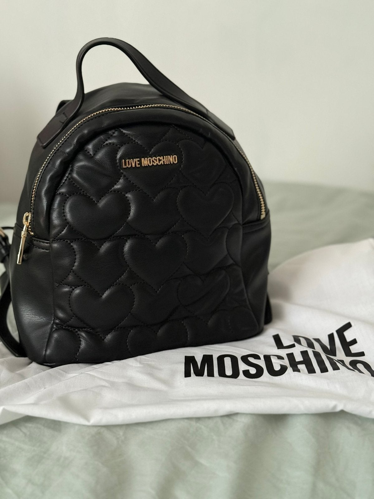 Moschino love rugzak, Ophalen of Verzenden, Zo goed als nieuw, Overige merken