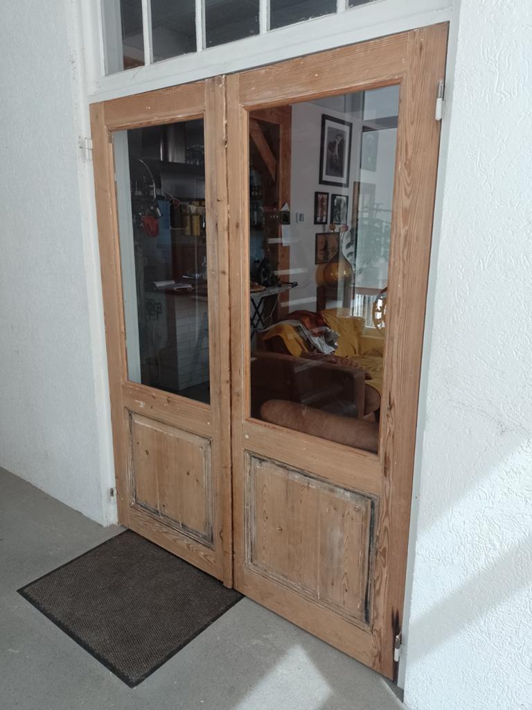 Antieke serre deuren, Ophalen, Gebruikt, Binnendeur, 200 tot 215 cm
