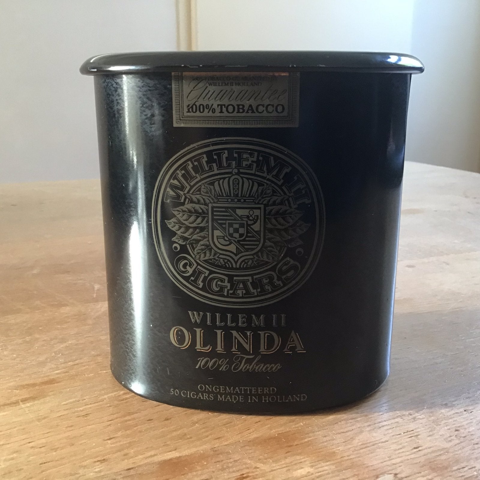 Willem ll Olinda - blik - ovaal - ongematteerd sigaren, Ophalen of Verzenden, Gebruikt