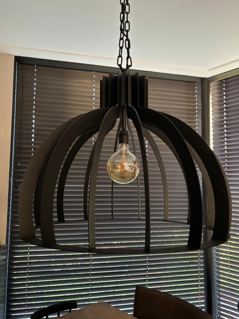 Ztahl Hanglamp Catania rond 55x70cm - Duurzaam & Uniek, Ophalen, 50 tot 75 cm, Zo goed als nieuw, Metaal