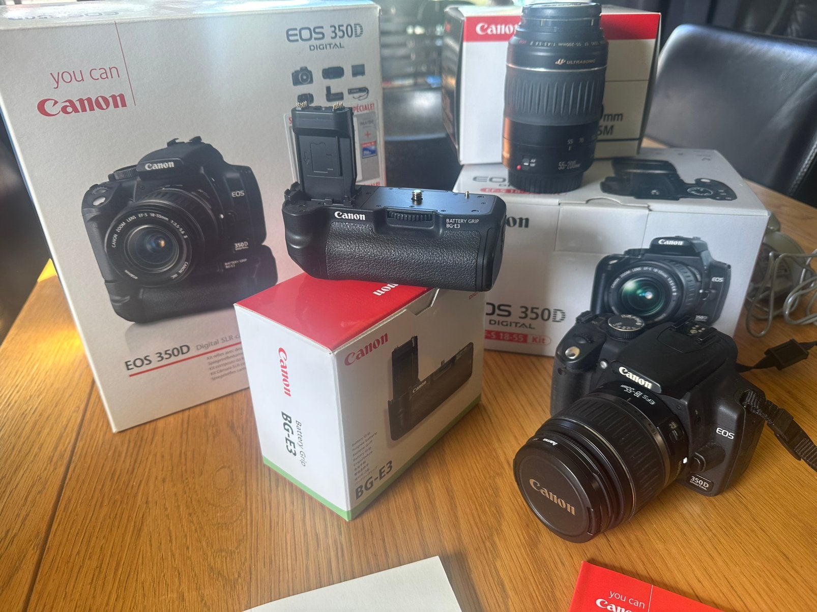 Canon EOS 350D complete set, Gebruikt, Canon, Overige soorten, Ophalen of Verzenden